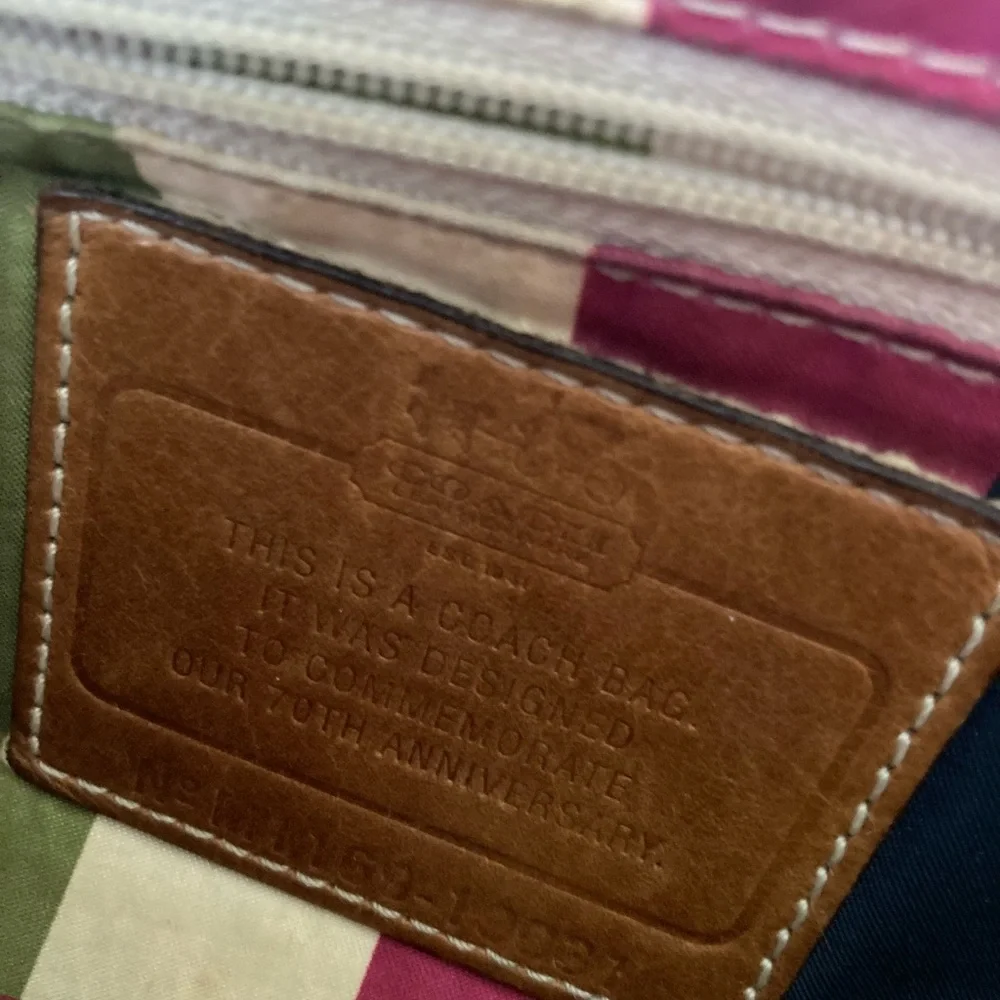 Vintage Coach 70th Anniversary Nautical Leather Crossbody Bag - Picture 5 of 16